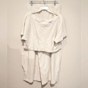 Free People Beach 100% Cotton Cream Two-Piece Outfit